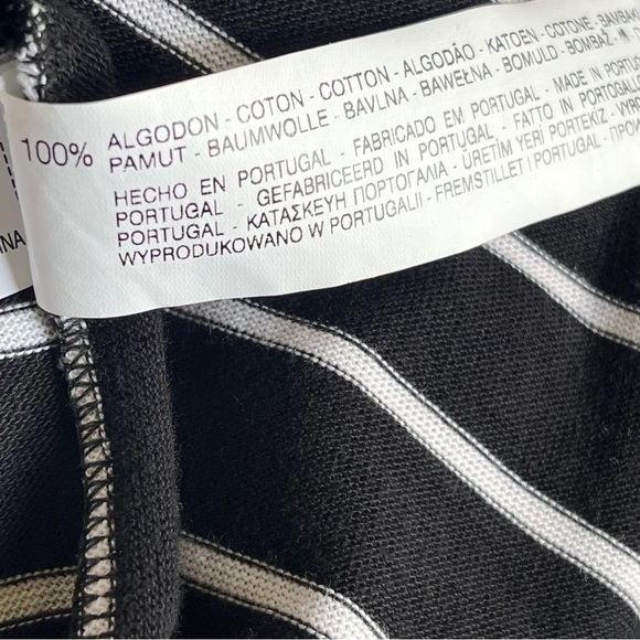 TRF by Zara Striped Cotton Knit 3/4 Sleeve A-line Dress Size M - Picture 12 of 14